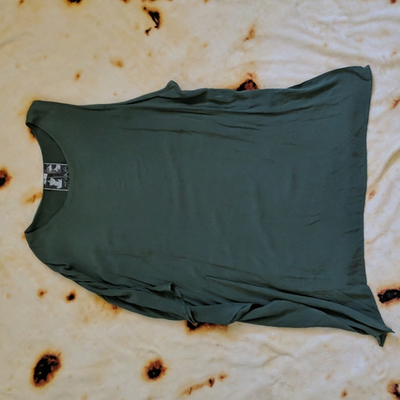 Young Fabulous and Broke olive green tunic/blouse, medium - Picture 3 of 3